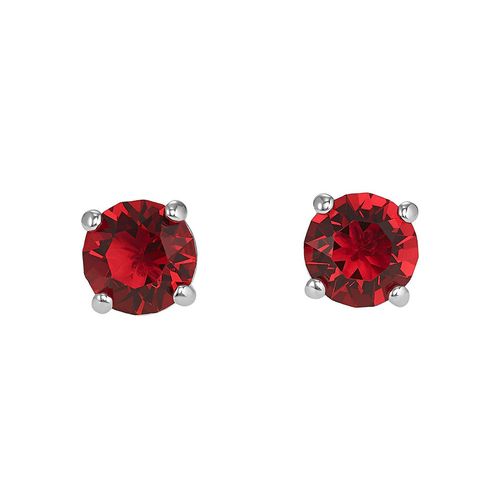 Khuyên Tai Nữ Swarovski Attract Stud Pierced Earrings Red, Rhodium Plated 5493979 Màu Đỏ