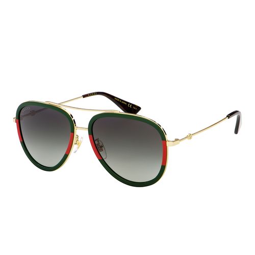 Kính Mát Gucci Grey Gradient Sunglasses GG0062S 003 57 Màu Xám