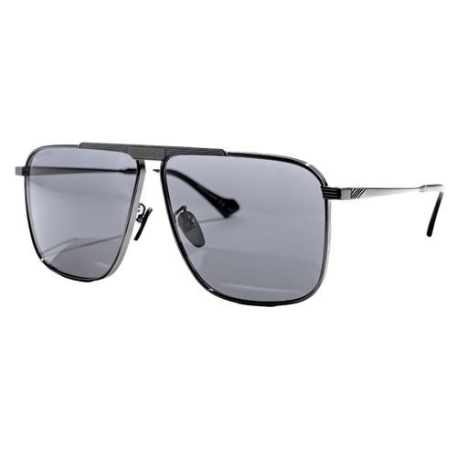 Kính Mát Nam Gucci Grey Pilot Men's Sunglasses GG0840S-001 63 Màu Xám