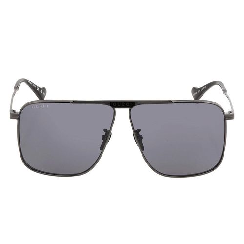 Kính Mát Nam Gucci Grey Pilot Men's Sunglasses GG0840S-001 63 Màu Xám-2