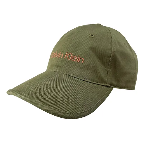 Mũ nón - Mũ Calvin Klein Jeans Ck Logo Baseball Cap 45003323 251 Màu Xanh Rêu - Vua Hàng Hiệu