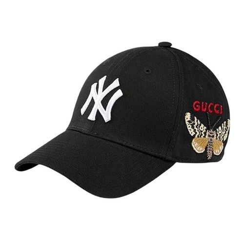 Mũ Gucci Baseball With Ny Yankees With Patch Cap Black Màu Đen-1