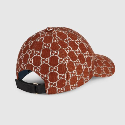 Mũ Gucci Canvas Baseball Hat 678385 3HI50 9873 Màu Đỏ Đô-2