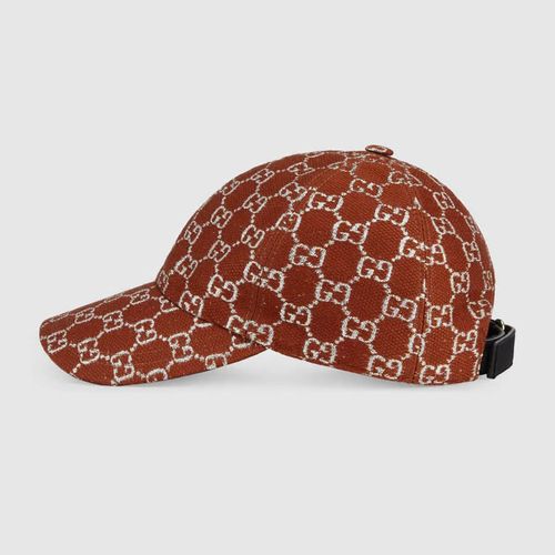 Mũ Gucci Canvas Baseball Hat 678385 3HI50 9873 Màu Đỏ Đô-3