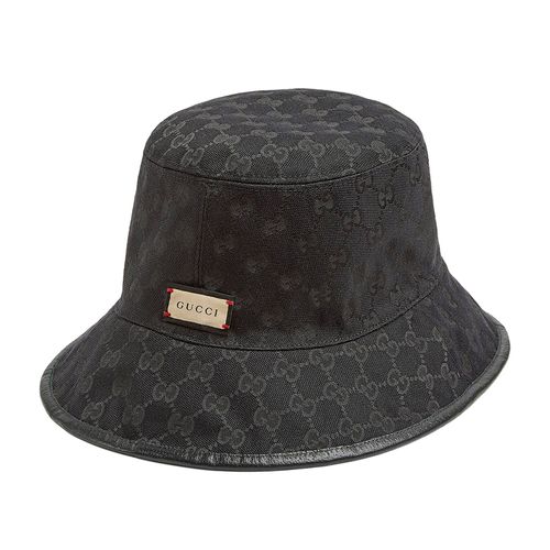 Mũ Gucci Reversible GG Supreme Bucket Hat Đội 2 Mặt ( Ghi- Đen)-3