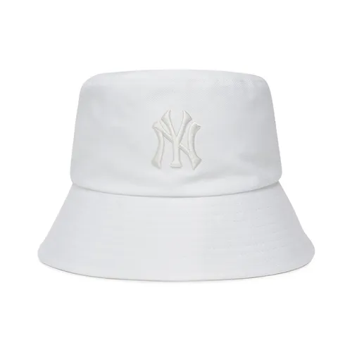 Mũ nón Unisex Cotton, rayon - Mũ MLB Bucket W New York Yankees 3AHT6612N-50WHS Màu Trắng - Vua Hàng Hiệu