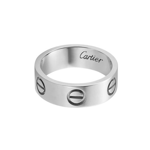 Nhẫn Nam Cartier Love Ring Không Kim Cương B4084700 Màu Vàng Trắng (Chế Tác)