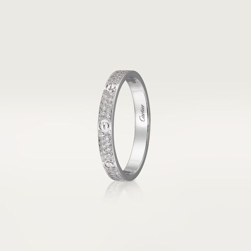 Nhẫn Nữ Cartier Love Ring Small Model B4218200 Màu Vàng Trắng (Chế Tác)-4