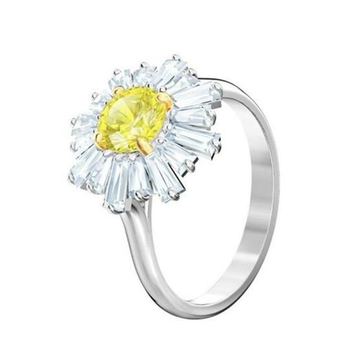 Nhẫn Nữ Swarovski Sunshine Ring, Yellow, Rhodium Plating 5472481 Màu Bạc/Vàng Size 50