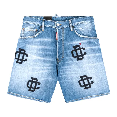 Quần Short Nam Dsquared2 Blue Stretch-cotton S74MU0776 S30342 470 Màu Xanh Nhạt Size 48 - Thời trang - Vua Hàng Hiệu