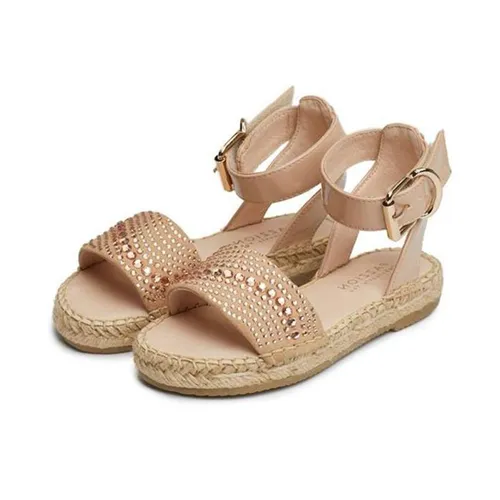 Sandal Bé Gái Pazzion BB1586-1 NUDE Màu Da Size 26