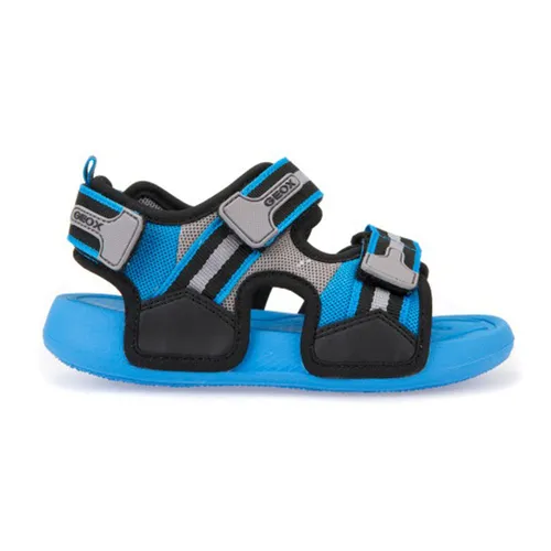 Sandals Bé Trai Geox J S.ULTRAK B. A MESH+GEOBUCK Màu Xanh Dương Phối Đen Size 29