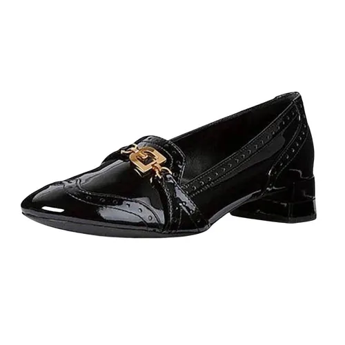 Sandals Cao Gót Geox D CHLOO M. B PAT.LEA Bít Mũi Màu Đen Size 38