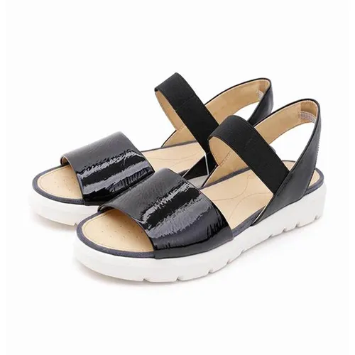 Sandals Đế Bằng Geox D AMALITHA F GBK NAPLACK+GBK Màu Đen Size 36