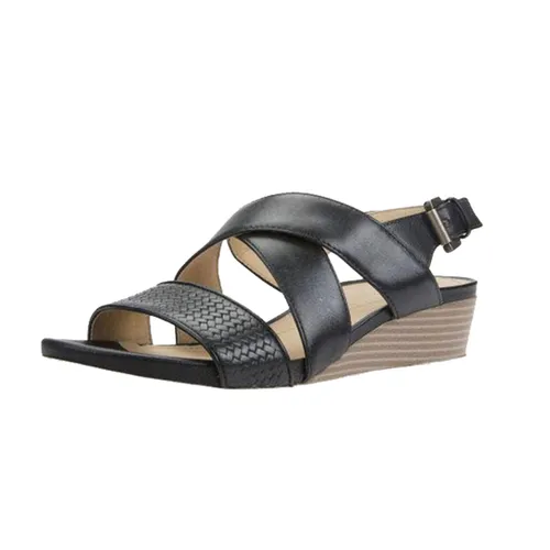 Sandals Đế Xuồng Geox D MARYKARMEN P.B WO.BUF+SM.L Màu Đen Size 39
