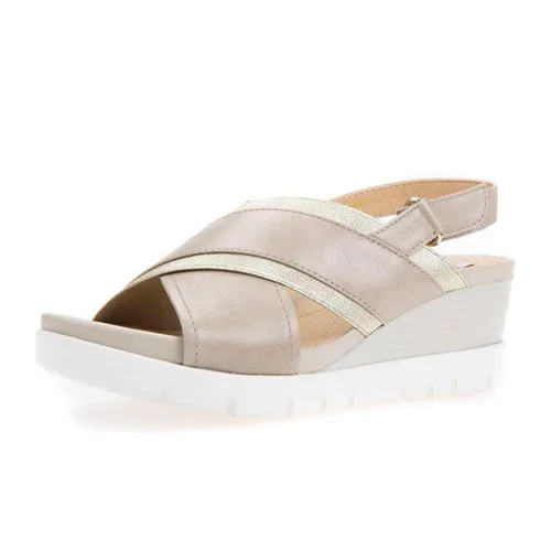Sandals Đế Xuồng Geox D MARYKARMEN P. D Màu Be Size 38