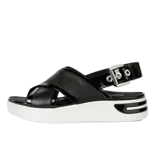 Sandals Đế Xuồng Geox Ottaya Sand A D92CMA Màu Đen Size 38