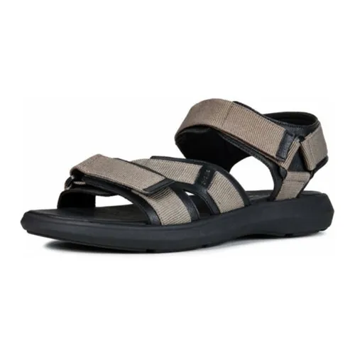 Sandals Nam Geox U GOINWAY B TEXT+SYNT.LEA Màu Xám Size 40