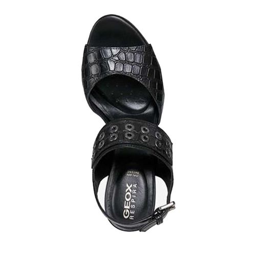 Sandals Nữ Cao Gót Geox D Felyxa C Màu Đen Size 35-5