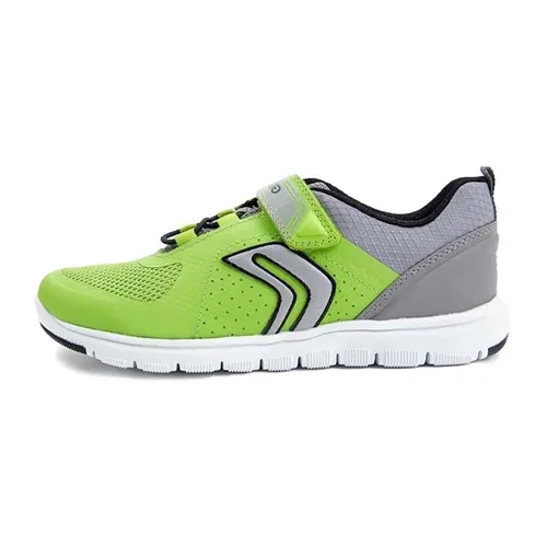 Sneaker Bé Trai Geox J XUNDAY B. B MESH+GBK Màu Xanh Neon Phối Xám Size 31