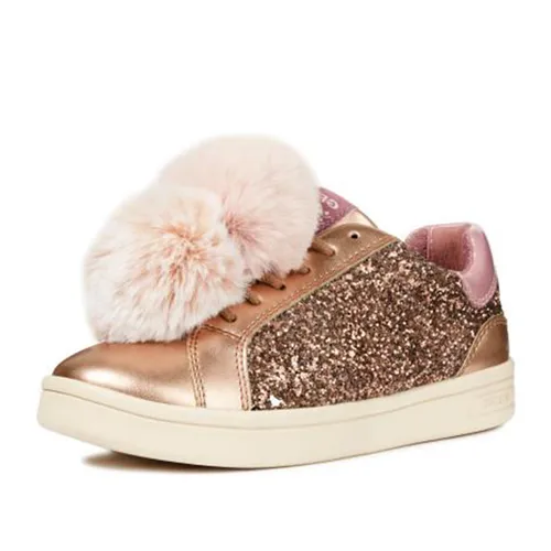 Sneakers Bé Gái Geox J DJROCK G.D Màu Vàng Đồng Size 36