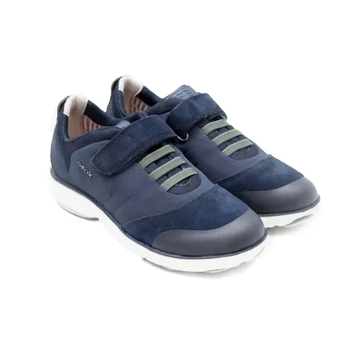Sneakers Bé Trai Geox J NEBULA B. A SUEDE+MESH Màu Xanh Navy Size 33