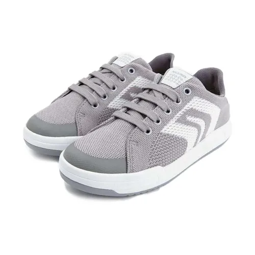 ​Sneakers Bé Trai Geox J ROLK B. A MESH+GEOBUCK Màu Xám Phối Trắng Size 33