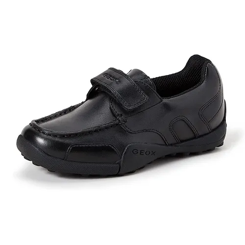 Sneakers Bé Trai Geox J W.SNAKE MOC B SMOOTH LEATHER Màu Đen Size 33
