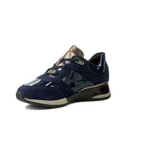 Sneakers Cao Gót Geox D SHAHIRA A SUEDE+TEXTILE Màu Xanh Navy Size 39-1