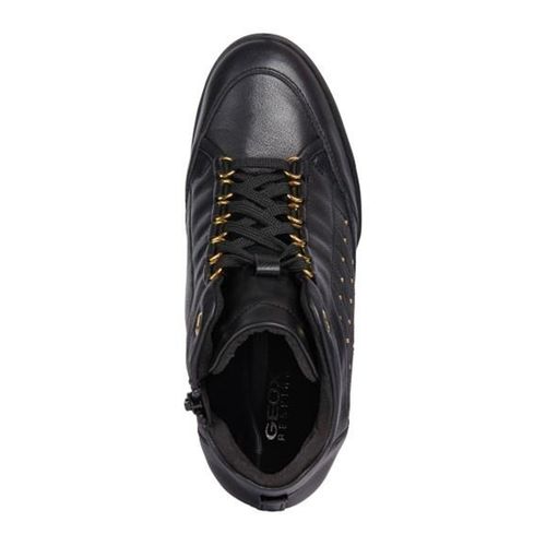 Sneakers Độn Gót Geox D CARUM C NAPPA+GEOBUCK Màu Đen Size 35-4