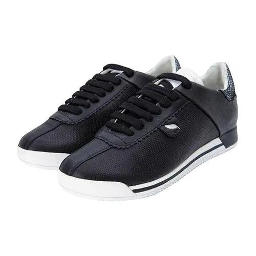 Sneakers Geox D CHEWA A NAPPA Màu Đen Viền Trắng Size 38
