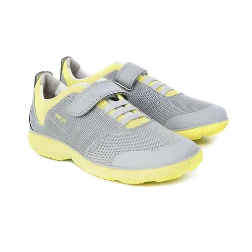 Sneakers Geox J NEBULA B.A MESH+TUMBL.SYNT Màu Xám Phối Vàng Size 37