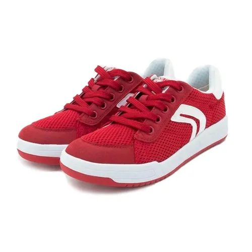 Sneakers Geox J ROLK B. E MESH+GBK SUEDE Cột Dây Màu Đỏ Size 38