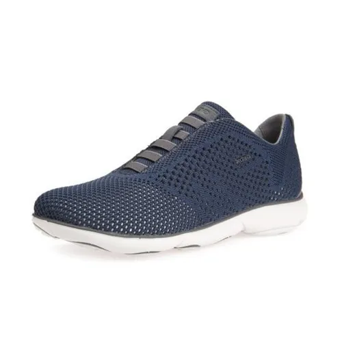 Sneakers Nam Geox U NEBULA B KNITTED TEXT. Không Dây Màu Xanh Navy Size 44