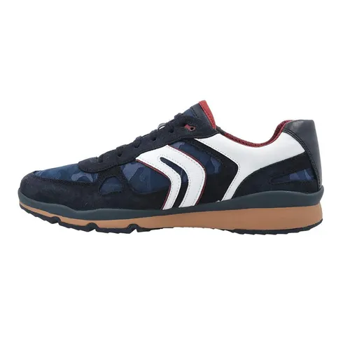 Sneakers Nam Geox U SANDFORD A SUEDE+NYLON Màu Xanh Navy Size 42