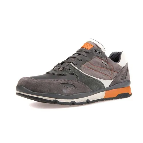 Sneakers Nam Geox U SANDFORD B ABX A Màu Xám Phối Cam Size 44