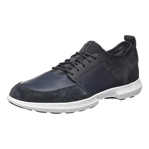 Sneakers Nam Geox U TRACCIA A NAPPA+SUEDE Màu Xanh Navy Size 44