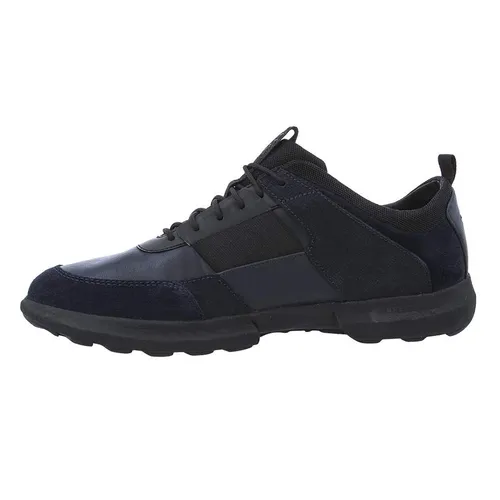 Sneakers Nam Geox U TRACCIA B NAPPA+SUEDE Màu Xanh Navy Phối Đen Size 42