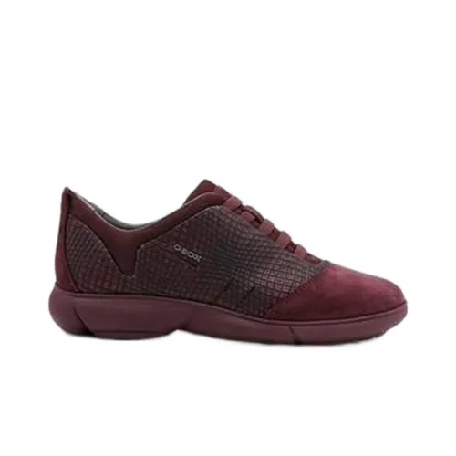 Giày - Sneakers Nữ Geox D NEBULA A PR.GLITT.TEXT+SUE Màu Đỏ Đô Size 35 - Vua Hàng Hiệu