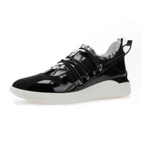 Sneakers Nữ Geox D THERAGON A Phối Họa Tiết Màu Đen Size 38