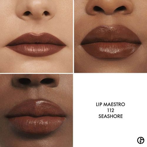 Son Kem Giorgio Armani Lip Maestro Liquid Matte Lipstick 112 Seashore Màu Nâu Chocolate-3