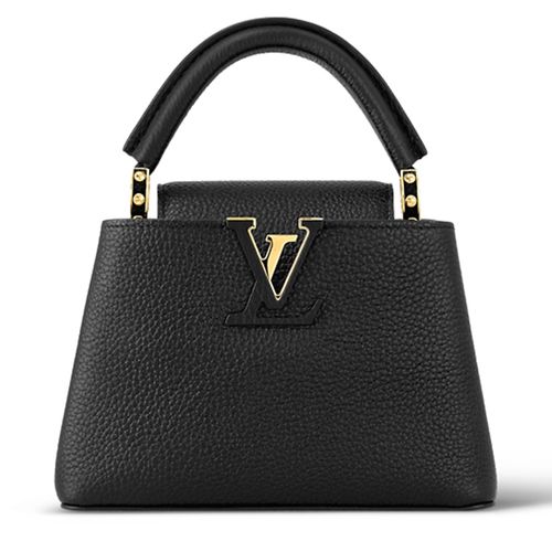 Tú Đeo Chéo Nữ Louis Vuitton LV M56071 Mini Capucines Bag Màu Đen