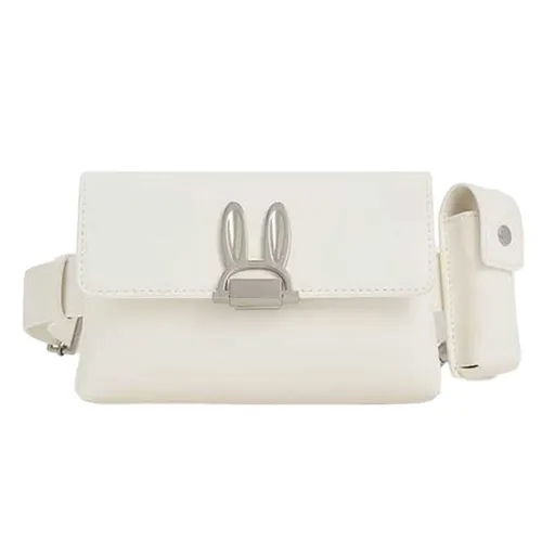 Túi Đeo Chéo Nữ Charles & Keith CNK Judy Hopps Belted Pouch Cream 81210021 Màu Kem