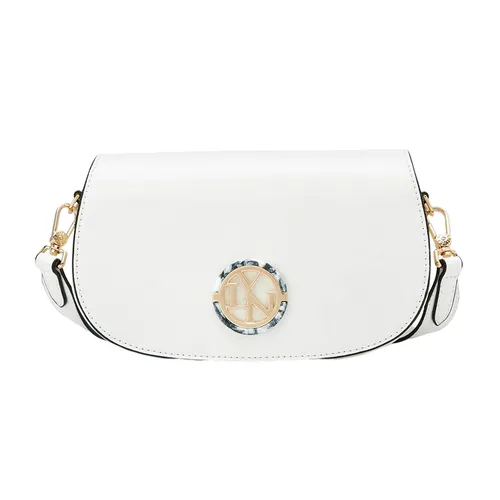 Túi Đeo Chéo Nữ Lyn Ursa Saddle Crossbody Bags LL23CBF013 Màu Trắng