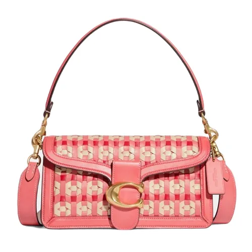 Túi Đeo Vai Nữ Coach Tabby Shoulder Bag 26 With Weaving CB847 B4P48 Màu Hồng