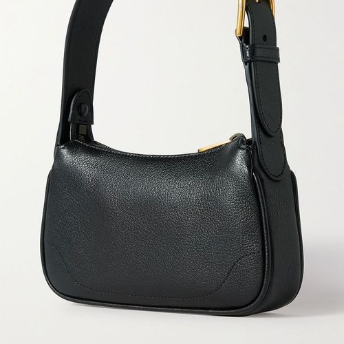 Túi Đeo Vai Gucci Aphrodite Embellished Textured-Leather Shoulder Bag 739076 AAA9F 1000 Màu Đen-2