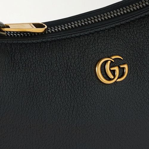 Túi Đeo Vai Gucci Aphrodite Embellished Textured-Leather Shoulder Bag 739076 AAA9F 1000 Màu Đen-3