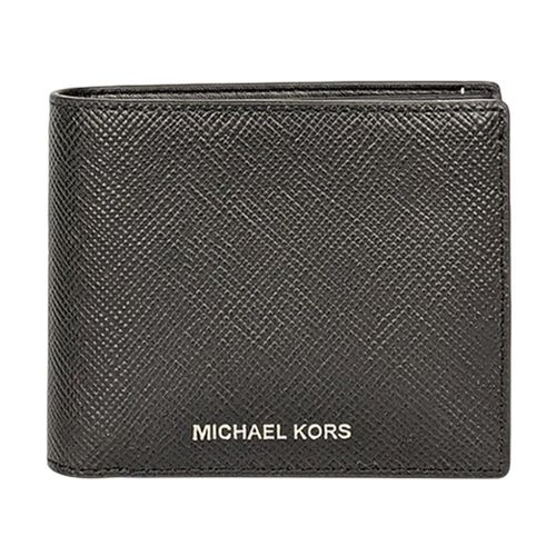 Ví Nam Michael Kors MK Harrison Leather Billfold Wallet With Passcase 36U9LHRF6L Màu Đen