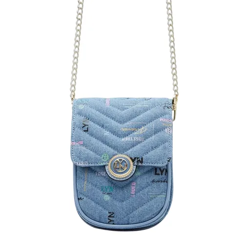 Ví Nữ Đựng Điện Thoại Lyn Remi Denim Mobile Pocket Wallets LL23CWF046 Màu Xanh Blue