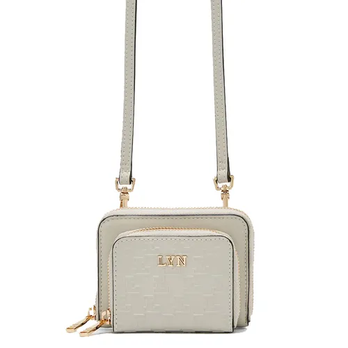 Ví Nữ Lyn Jasmine Short Wallets LL23CWF028 Màu Xám